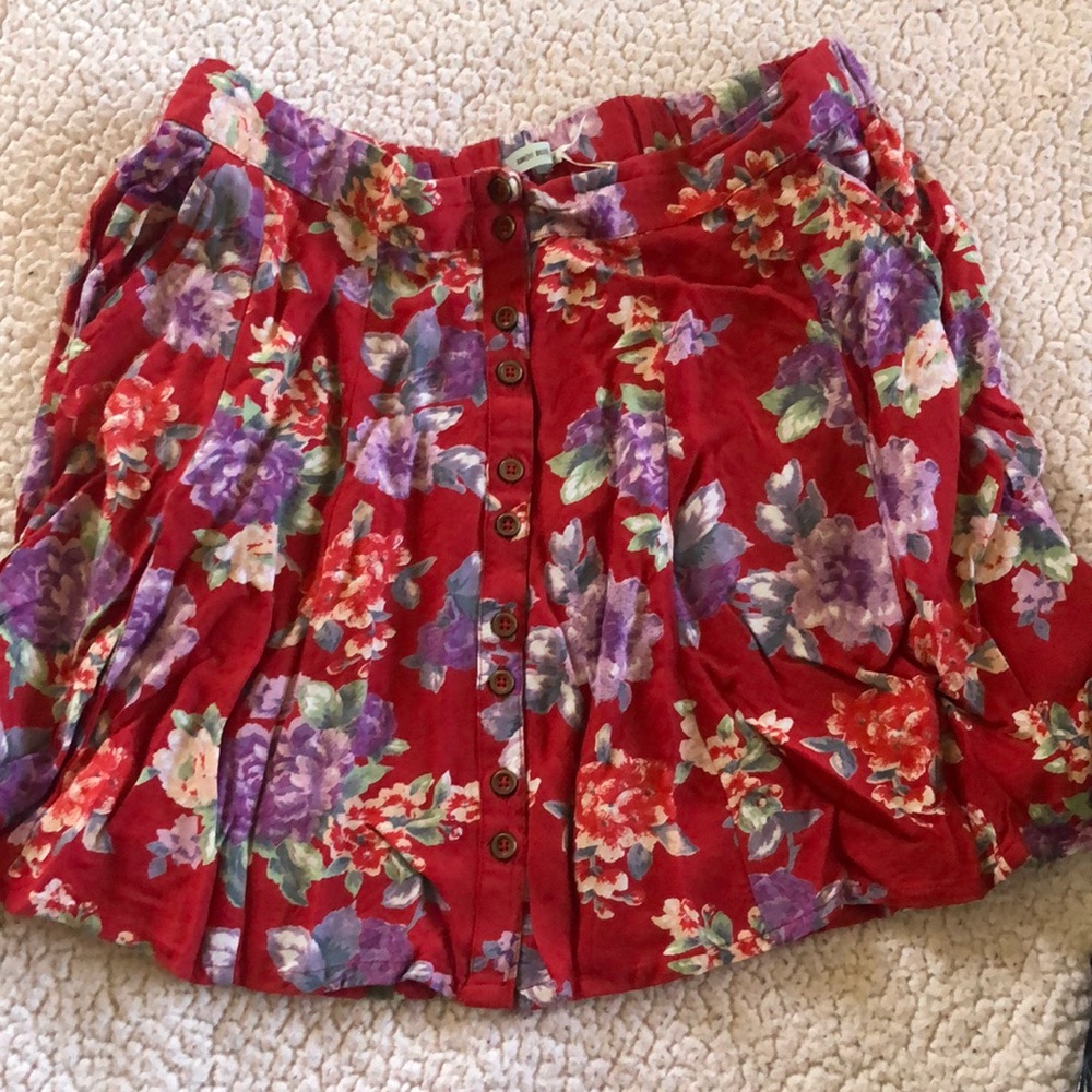 floral kimchi blue skirt